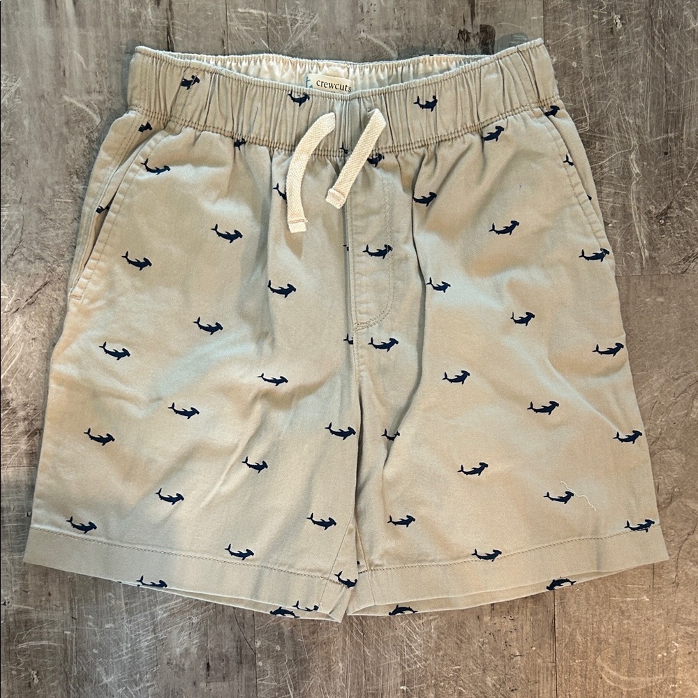 Crewcuts Beige Elastic Waist Shorts